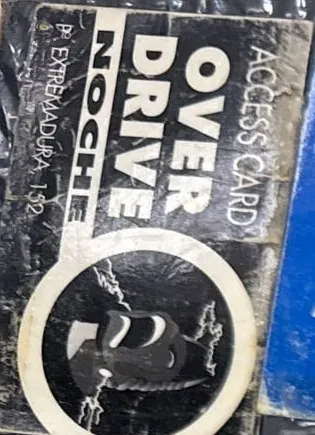 Access card de Over Drive Noche, Paseo de Extremadura 152.